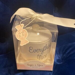 NWT Sugar & Spice sugar bowl, 5 oz, vintage item. Perfect for baby girl gift